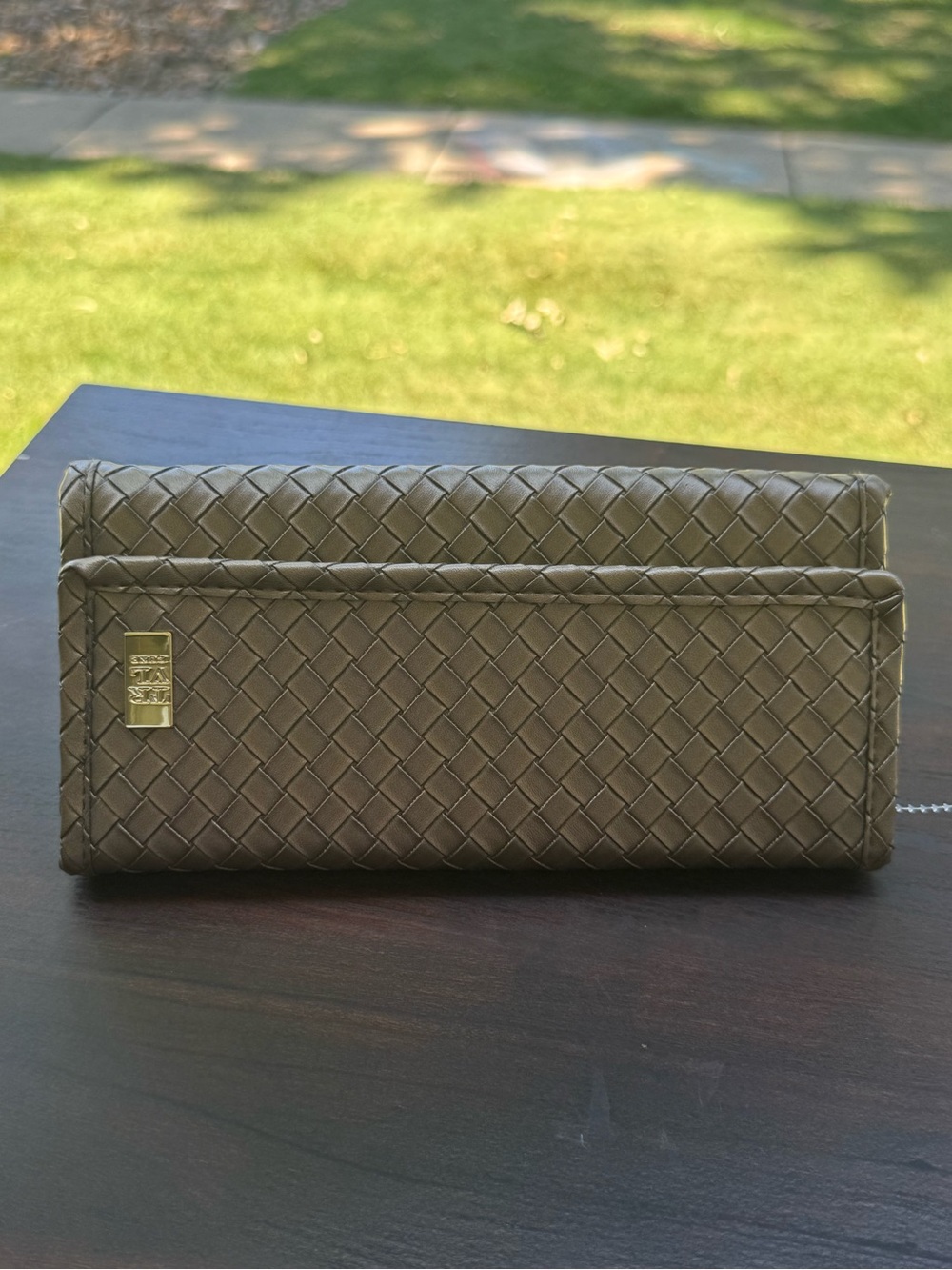 TRVL Design Luxe Jewelry Wallet Woven Bronze - Picture 4 of 11